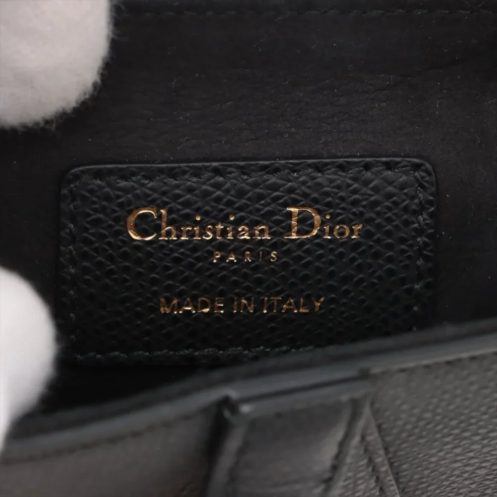 Sold Out ✅Christian Dior Saddle Bag Leather Shoulder bag Black - Picture 9 of 13
